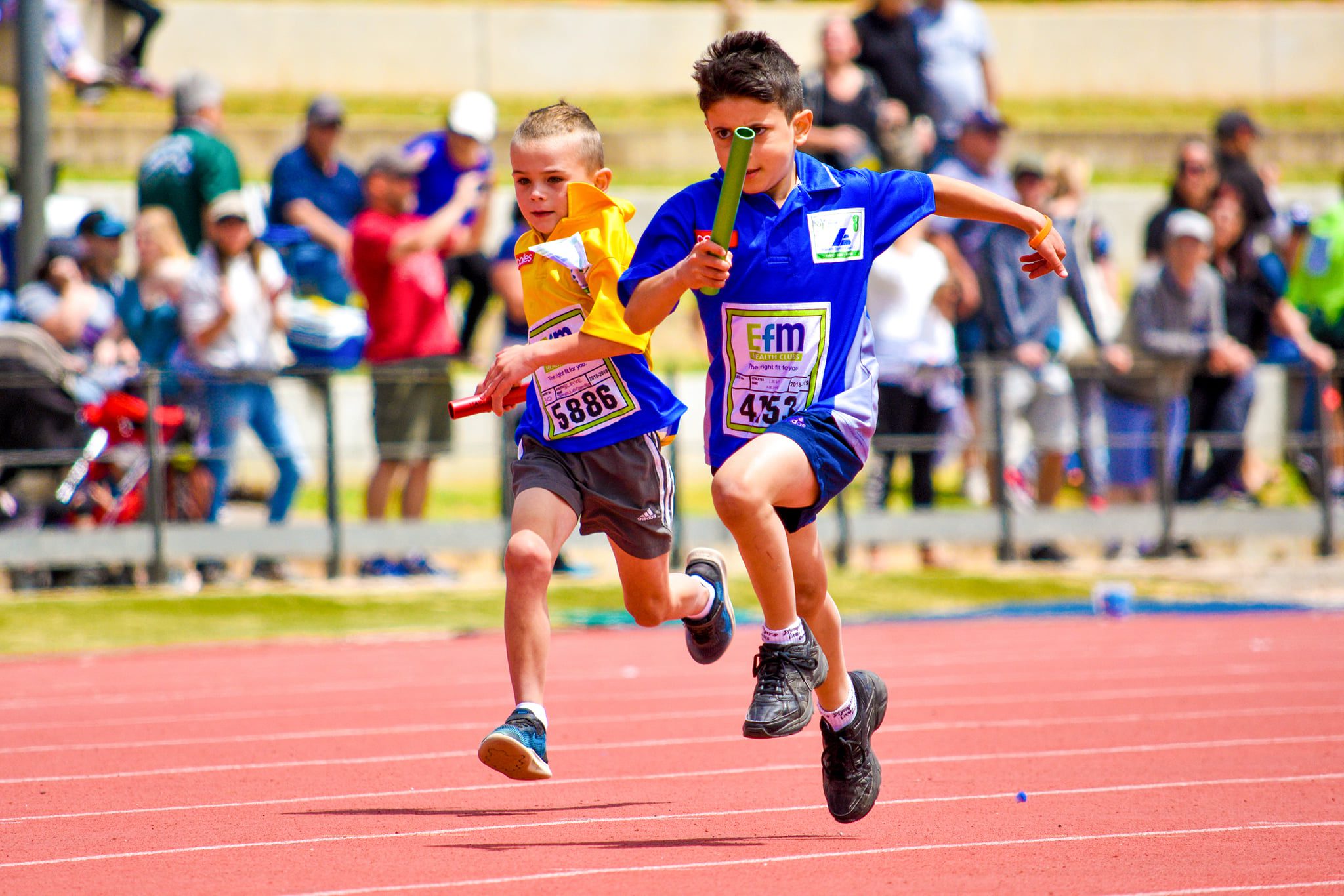 Plympton Flyers age group at a competition